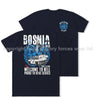 Bosnia War Welcome To Hell Double Print T-Shirt - Navy Blue