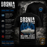 Bosnia War Warrior UN Veteran Double Print T-Shirt - Design