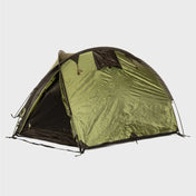 Snugpak Bunker IX WGTE Tent in Olive Green - pitched exterior hero shot