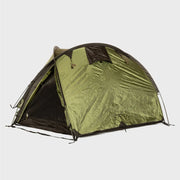 Snugpak Bunker IX WGTE Tent in Olive Green - pitched exterior hero shot