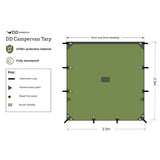 DD Campervan Tarp - 2.5m x 2.5m