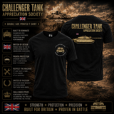 Challenger Tank Appreciation Society Double Print T-Shirt - Design