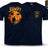 Charlie Don't Surf Retro Military Double Print T-Shirt - Navy Blue