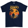 Charlie Don't Surf Vietnam era retro Printed T-Shirt - Navy Blue