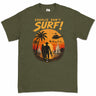 Charlie Don't Surf Vietnam era retro Printed T-Shirt - Olive Green