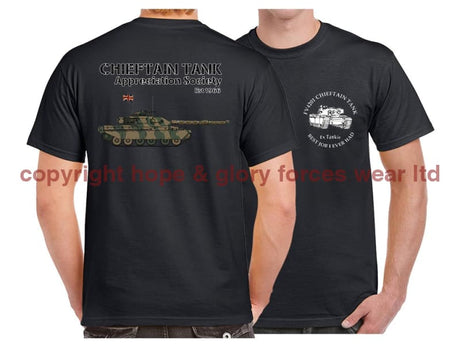 Chieftain Tank Best Job I Ever Had Double Side Printed T-Shirt - Black
