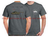 Chieftain Tank Best Job I Ever Had Double Side Printed T-Shirt - Charcoal
