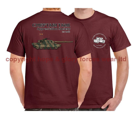 Chieftain Tank Best Job I Ever Had Double Side Printed T-Shirt - Maroon