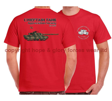 Chieftain Tank Best Job I Ever Had Double Side Printed T-Shirt - Red