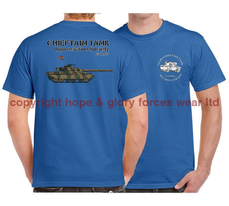 Chieftain Tank Best Job I Ever Had Double Side Printed T-Shirt - Royal Blue