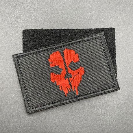 COD Skull Patch Black/Red, Hook & Loop, 8cm | Task Outdoor