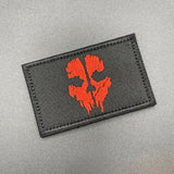 COD Skull Patch Black/Red, Hook & Loop, 8cm | Task Outdoor