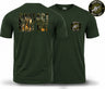 Contact Wait Out Double Print T-Shirt - Green