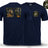 Contact Wait Out Double Print T-Shirt - Navy Blue