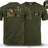 Contact Wait Out Double Print T-Shirt - Olive Green