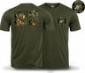 Contact Wait Out Double Print T-Shirt - Olive Green