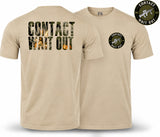 Contact Wait Out Double Print T-Shirt - Sand