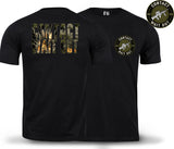 Contact Wait Out Double Print T-Shirt - Black