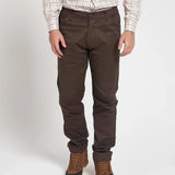 Jack Pyke Cotton Stretch Trousers in Olive Brown from the front on white background