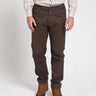 Jack Pyke Cotton Stretch Trousers in Olive Brown from the front on white background