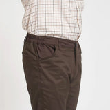 Jack Pyke Cotton Stretch Trousers in Olive Brown close up of stretch waistband