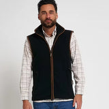 Jack Pyke Countryman Fleece Gilet in Anthracite from the front on white background