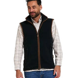 Jack Pyke Countryman Fleece Gilet in Anthracite from the front right on white background
