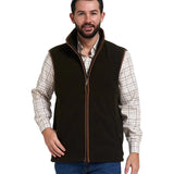 Jack Pyke Countryman Fleece Gilet in Dark Olive Green from the front right on white background