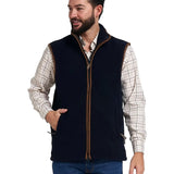 Jack Pyke Countryman Fleece Gilet in Navy Blue from the front on white background