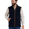 Jack Pyke Countryman Fleece Gilet in Navy Blue from the front on white background
