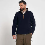 Jack Pyke Countryman Fleece Pullover in navy blue from the front on white background
