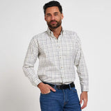 Jack Pyke Countryman Shirt in green check from the front on white background