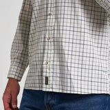 Jack Pyke Countryman Shirt in green check close up of hem