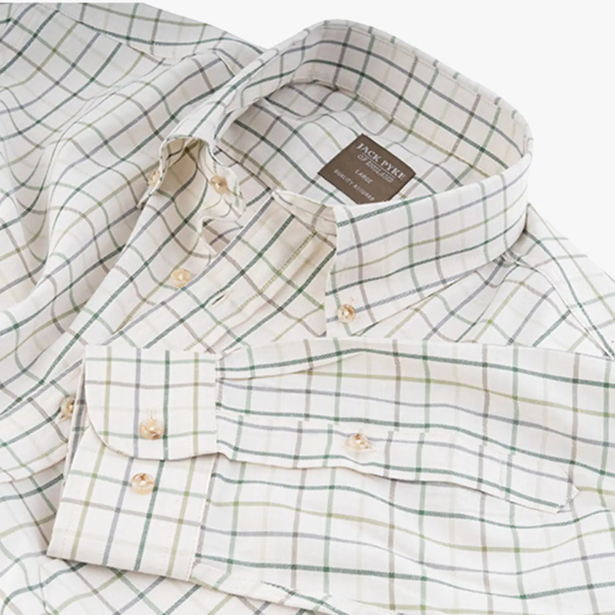 Jack Pyke Countryman Shirt Green Check | Task Outdoor