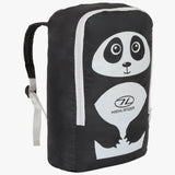 Highlander Creature Kids Mummy Sleeping Bag panda storage bag on white background