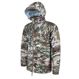 Highlander Cyclone Pro Waterproof Military Smock in hmtc camo from the front left