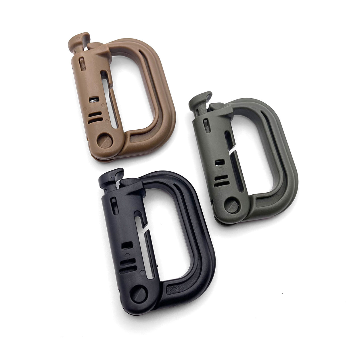 MOLLE Locking D-Ring: Polymer Carabiner Clip