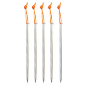 Highlander Dart Aluminium Tent Pegs - 16cm/6" - Pack of 5 - on white background