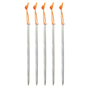 Highlander Dart Aluminium Tent Pegs - 16cm/6" - Pack of 5 - on white background