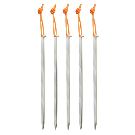 Highlander Dart Aluminium Tent Pegs - 16cm/6" - Pack of 5 - on white background