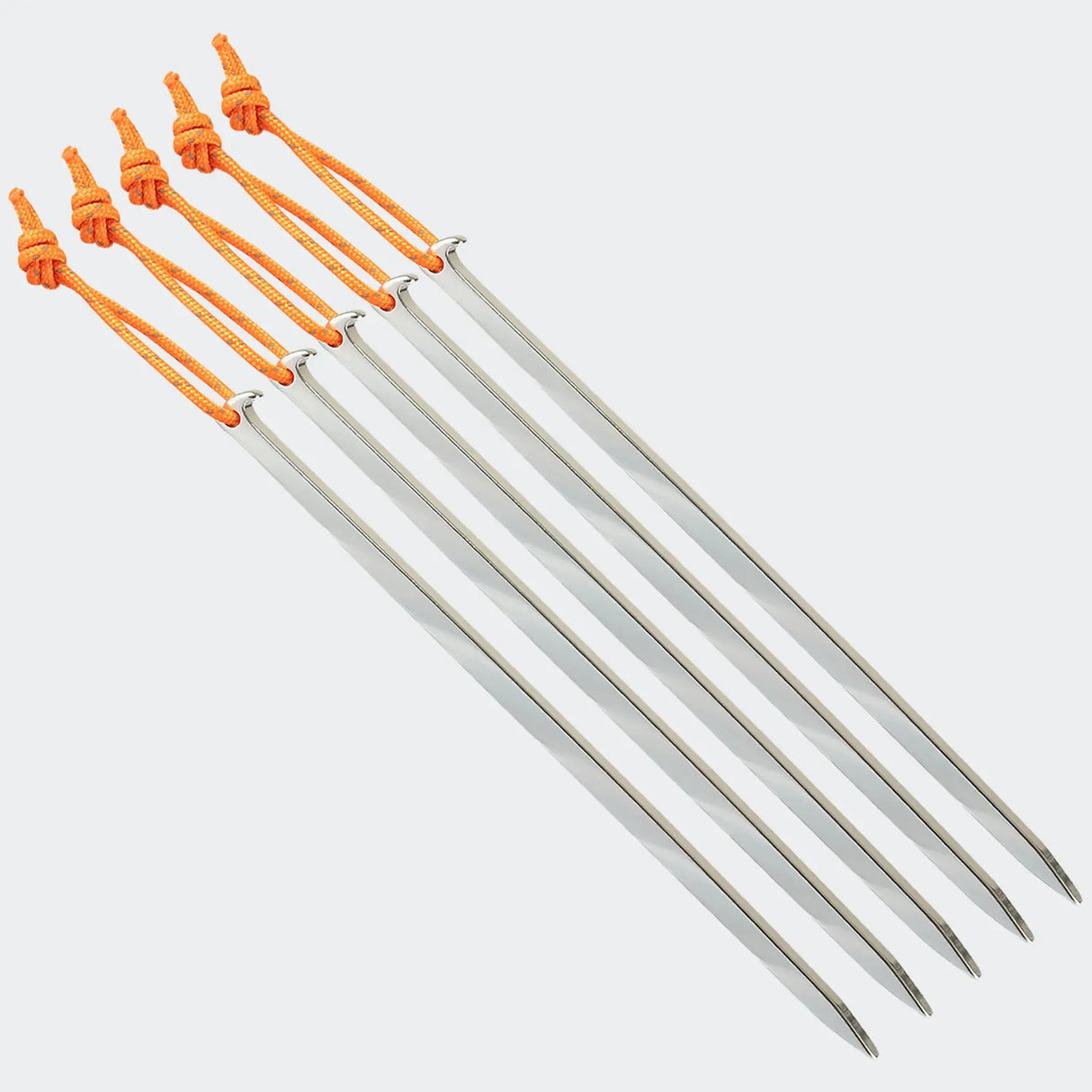 Highlander Dart Aluminium Tent Pegs - 16cm/6" - Pack of 5 - side on white background