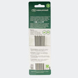 Highlander Dart Aluminium Tent Pegs - 16cm/6" - Pack of 5 - back view of retail packaging