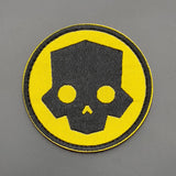 Divers Skull Patch Yellow: Hook & Loop, 8cm