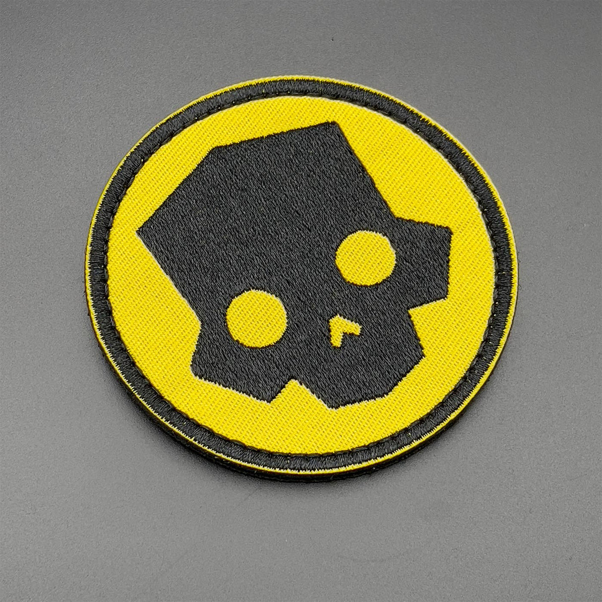 Divers Skull Patch Yellow: Hook & Loop, 8cm