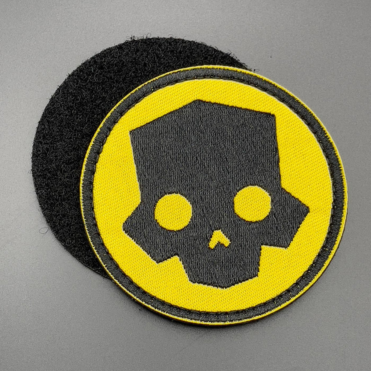 Divers Skull Patch Yellow: Hook & Loop, 8cm