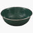 Highlander Deluxe Enamel Vintage Camping Bowl in Green, speckled enamel with metal-trimmed rim