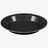 Highlander Deluxe Enamel Vintage Camping Plate in Black, speckled enamel with metal-trimmed rim