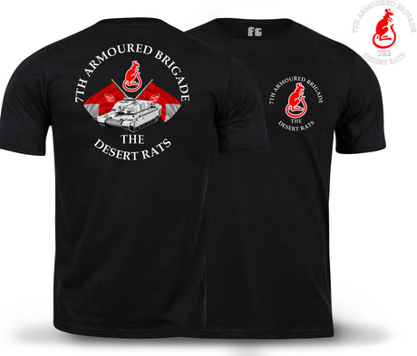 Desert Rats 7th Armoured Double Print T-Shirt