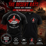 Desert Rats 7th Armoured Double Print T-Shirt - Design