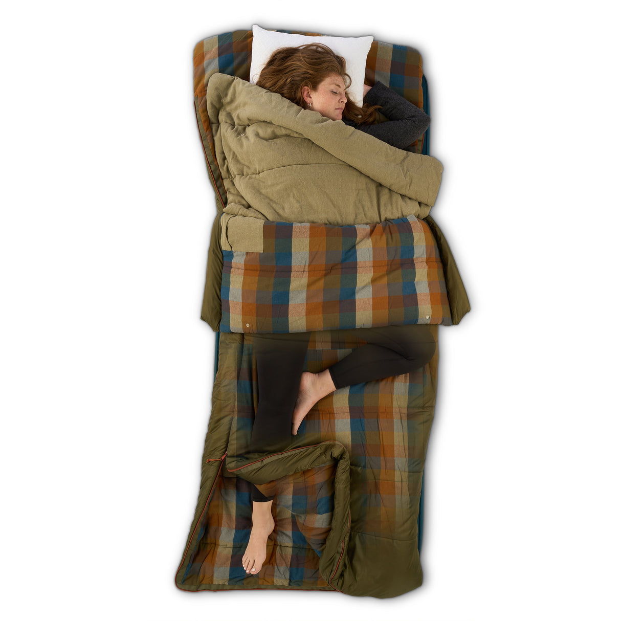 Kelty Wayback 20 Sleeping Bag - Burnt Olive alternate view 2